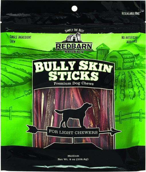 Discontinued REDBARN Bully Skin Sticks Dog Treats, 8oz bag