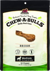 Redbarn Chew-A-Bull Brush Medium Dental Dog Treat slide 1 of 4