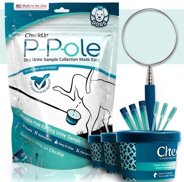 CheckUp P-Pole Telescopic Pole, Cups, Pipettes & Vials Dog Urine Collection Pack slide 1 of 5