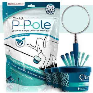 CheckUp P-Pole Telescopic Pole, Cups, Pipettes & Vials Dog Urine Collection Pack