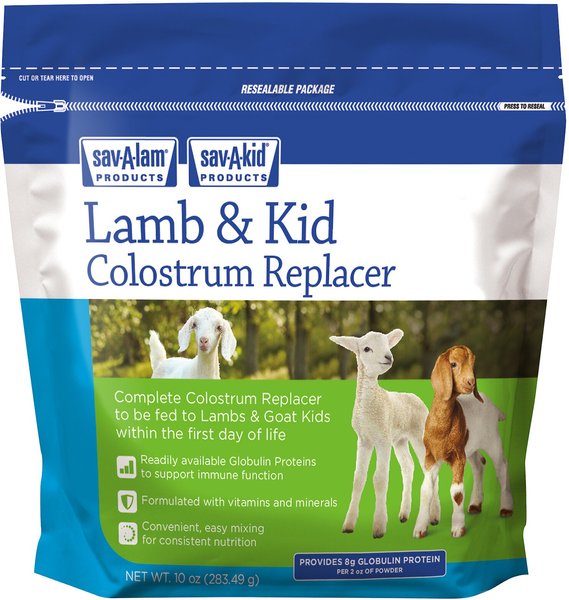 SAV-A-CAF Sav-A-Lam Sav-A-Kid Lamb & Kid Colostrum Replacer, 10-oz ...