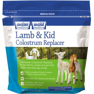 Sav-A-Caf Sav-A-Lam Sav-A-Kid Lamb & Kid Colostrum Replacer, 10-oz pouch