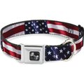 Buckle-Down American Flag Dog Collar, Wide-Large