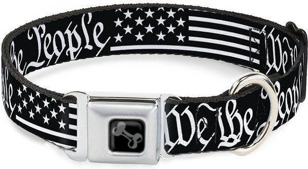Buckle-Down Americana Flag Dog Collar, Wide-Small slide 1 of 9