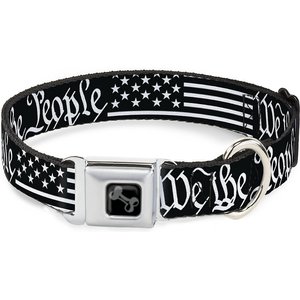 Buckle-Down Americana Flag Dog Collar, Wide-Medium