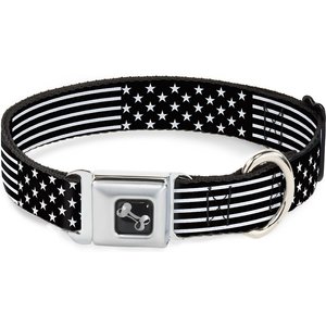 Buckle-Down Americana Stars & Stripes Dog Collar, Medium