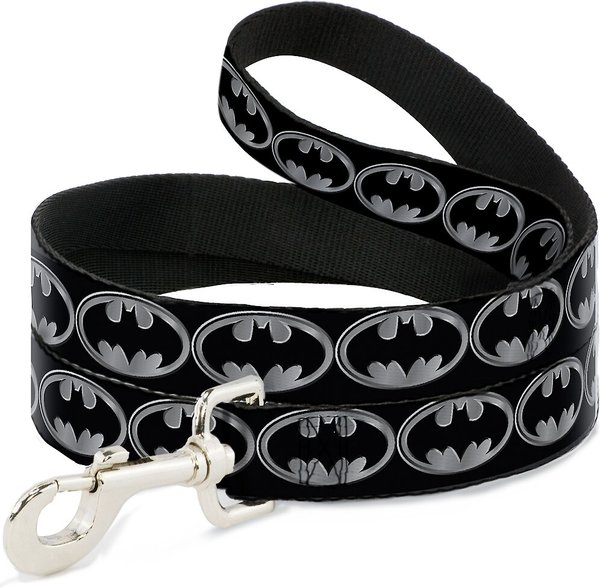 Buckle-Down Batman Shield Dog Leash, Black/Silver slide 1 of 4