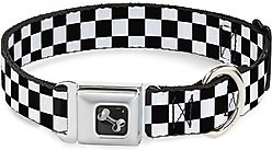 Buckle-Down Checker Dog Collar, Small