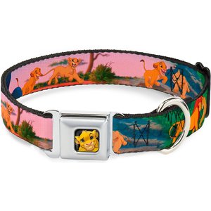 Buckle-Down Lion King Simba & Nala Dog Collar, Small