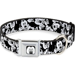 Buckle-Down Mickey Mouse Expressions Dog Collar, Large