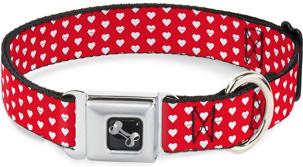Buckle-Down Mini Hearts Dog Collar, Large slide 1 of 9
