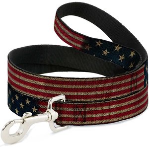 Buckle-Down US Flag Stretch Dog Leash