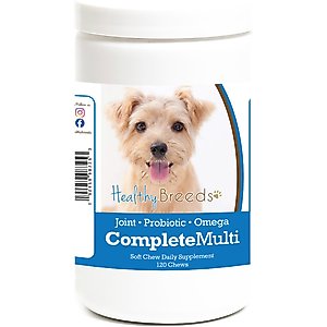 Healthy Breeds All In One Multivitamin Soft Chews Dog Supplement, 120 count