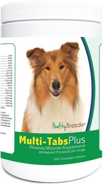 Healthy Breeds Multi-Tabs Plus Chewable Tablets Dog Supplement, 365 count slide 1 of 3