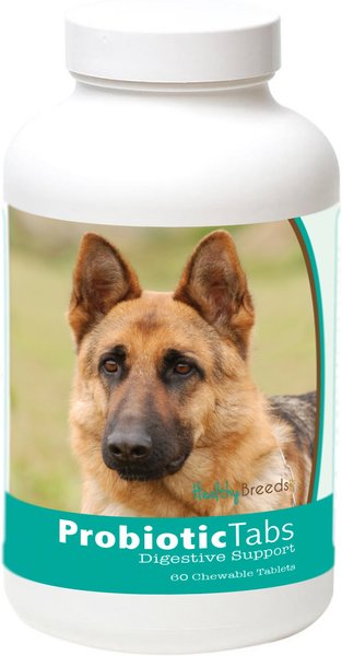 Healthy Breeds Probiotic & Digestive Support Chewable Tablet Dog Supplement, 60 count slide 1 of 1