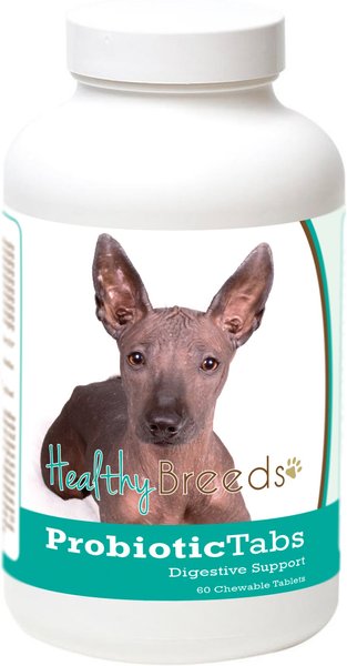 Healthy Breeds Probiotic & Digestive Support Chewable Tablet Dog Supplement, 60 count