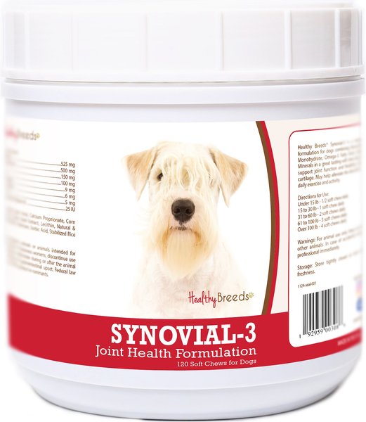 Healthy Breeds Synovial-3 Joint Health Formulation Soft Chews Dog Supplement, 120 count slide 1 of 2