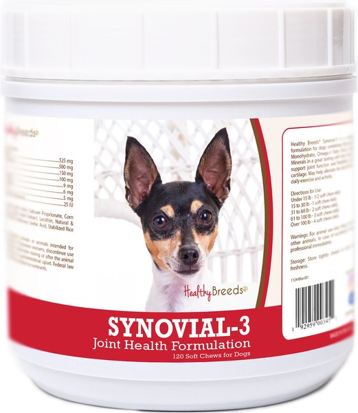 Healthy Breeds Synovial-3 Joint Health Formulation Soft Chews Dog Supplement, 120 count slide 1 of 1