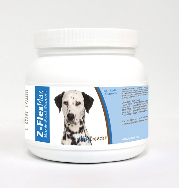 Healthy Breeds Z-Flex Max Hip & Joint Soft Chews Dog Supplement, 100 count slide 1 of 2