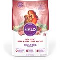 Halo Holistic Beef & Beef Liver Recipe Dry Dog Food, 4-lb bag