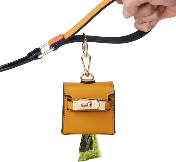 Scotch & Co Mini Barkin Poo-Bag Dispenser Pet Leash Accessory Yellow