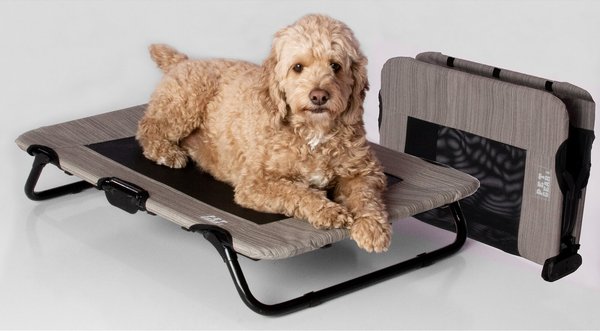 PET GEAR Pet Cot Dog Bed, Harbor Grey, 30-in - Chewy.com