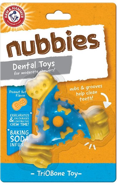 Arm & Hammer Nubbies TriBone Dental Dog Toy slide 1 of 1