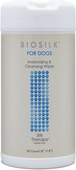 BioSilk Moisturizing & Cleansing Dog Wipes, 50 Count