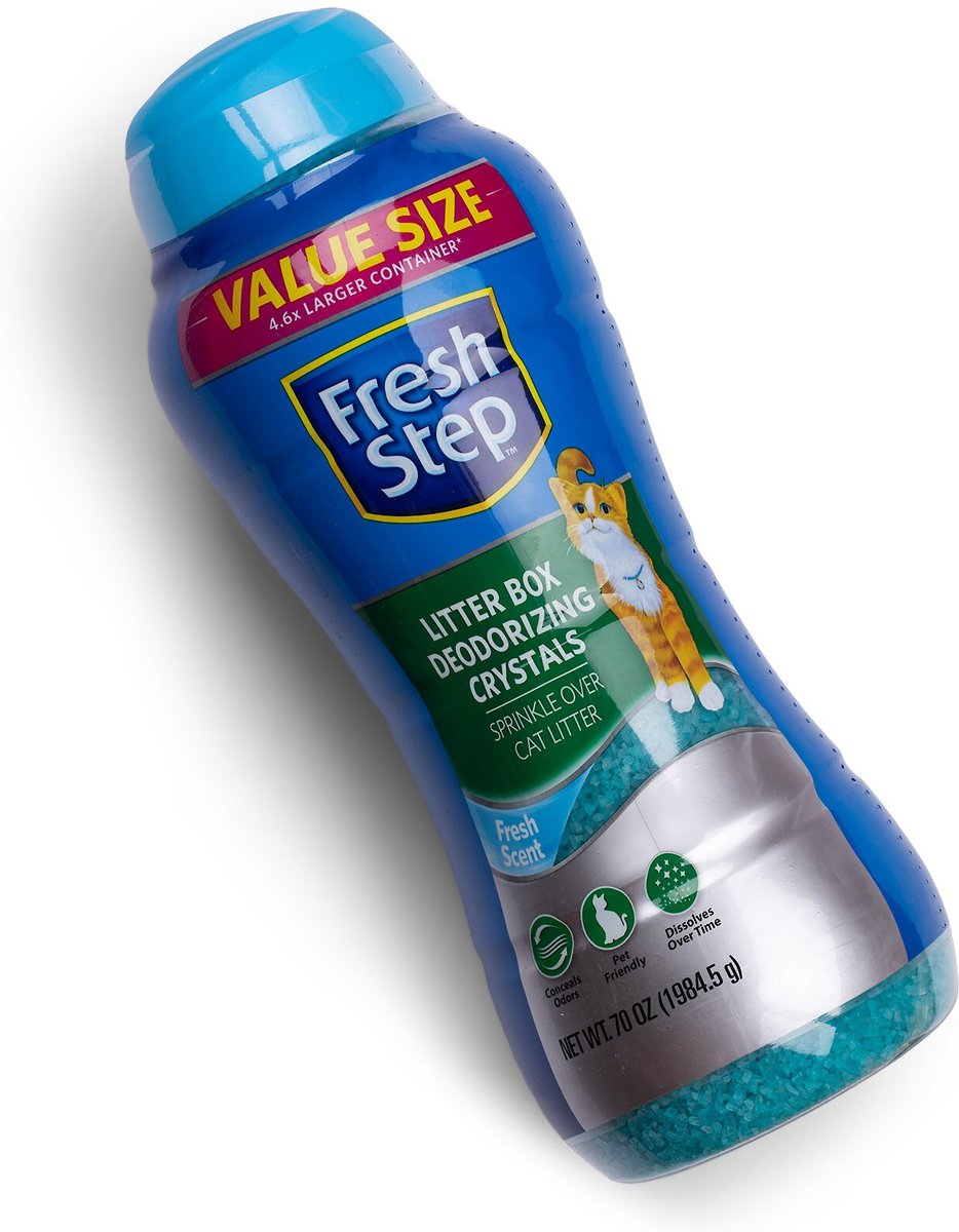 Fresh step litter box deodorizing clearance crystals