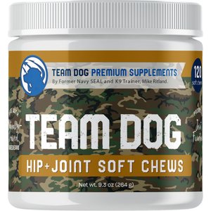 Team Dog Hip & Joint Care Soft Chews Dog Treats, 120 count