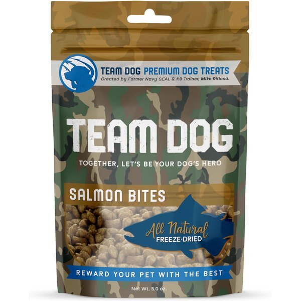 Team Dog Salmon Bites Dog Freeze-Dried Treats, 5-oz bag
