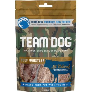 Team Dog Beef Whistler Dog Freeze-Dried Treats, 3 count