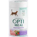 Optimeal Weight Management Turkey & Oatmeal Recipe Dry Cat Food, 1.4-lb carton tube, case of 2