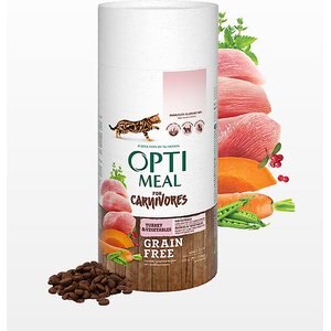 Optimeal Grain-Free Turkey & Veggies Recipe Dry Cat Food, 1.4-lb carton tube, case of 2