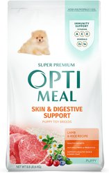 Optimeal Puppy Skin & Digestive Support Lamb & Rice Recipe Toy Breed Dry Dog Food, 8.8-lb bag