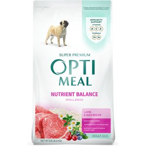 Optimeal Nutrient Balance Lamb & Rice Recipe Small Breed Dry Dog Food, 8.8-lb bag