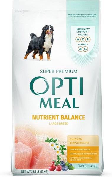 Optimeal Nutrient Balance Chicken & Rice Recipe Large Breed Dry Dog Food, 26.5-lb bag slide 1 of 5