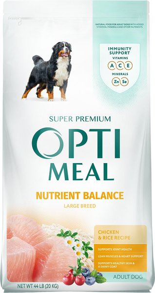 Optimeal Nutrient Balance Chicken & Rice Recipe Large Breed Dry Dog Food, 44-lb bag slide 1 of 5