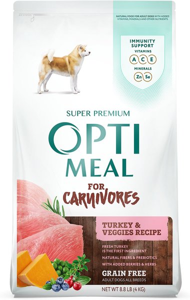 Optimeal Grain-Free Turkey & Veggies Recipe All Breed Dry Dog Food, 8.8-lb bag slide 1 of 5