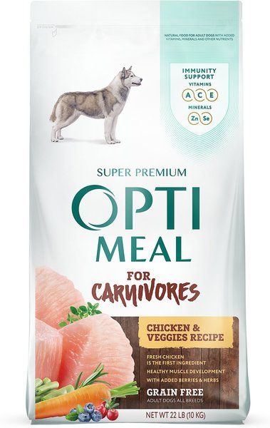 Optimeal Grain-Free Chicken & Veggies Recipe All Breed Dry Dog Food, 22-lb bag slide 1 of 5