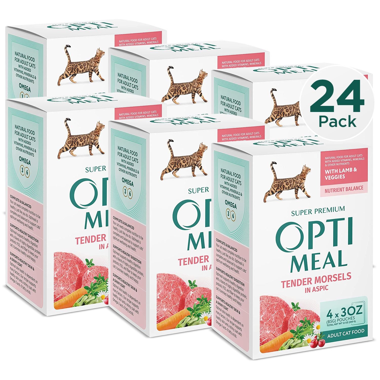 OPTIMEAL Tender Morsels with Lamb & Veggies In Aspic Recipe Wet Cat