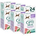 Optimeal Tender Morsels with Beef & Rabbit In Savory Sauce Recipe Wet Cat Food, 3-oz pouch, case of 24