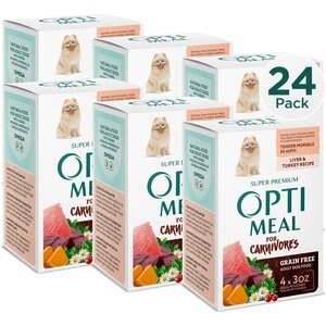 Optimeal Grain-Free Liver & Turkey Recipe Tender Morsels In Aspic Recipe Wet Dog Food, 3-oz pouch, case of 24