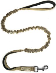 Mighty Paw Nylon Dual Handle Bungee Dog Leash, 46-in, Tan