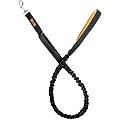 Mighty Paw Nylon Dual Handle Bungee Dog Leash, 46-in, Black