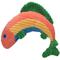 Show in main carousel: HuggleHounds Raucous Rainbow Trout Knottie Tough Squeaky Plush Dog Toy, Large slide 1 of 5
