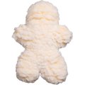 HuggleHounds HuggleFleece Man Tough-Chewer Plush Dog Toy, Medium, Natural