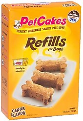 PetCakes Carob Flavor Refills Dog Treats, 6-oz box