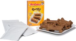 PetCakes Carob Flavor + Yogurt Frosting Birthday Cake Refills Dog Treats, 4.6-oz pouch