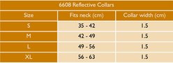 Digby & Fox Reflective Dog Collar, Black, Small slide 2 of 2